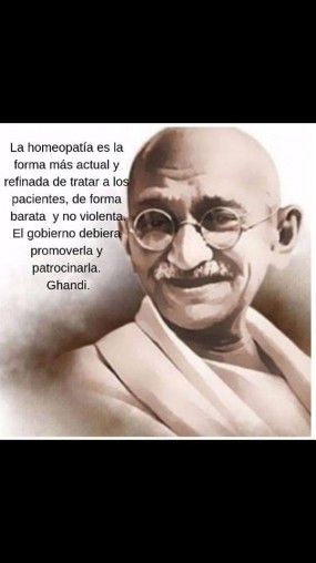Ghandi y su promocion a la homeopatia