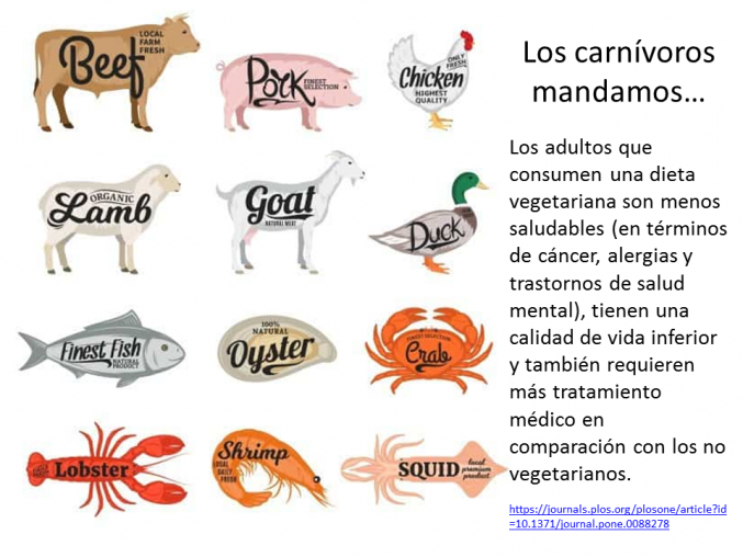 Los vegetarianos... menos saludables.