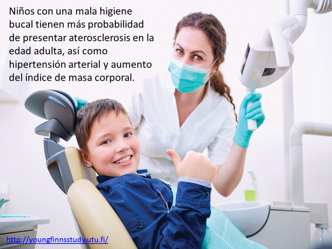 Caries infantil =  hipertension, sobrepeso y ateroesclerosis