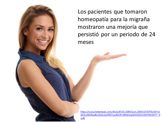 Homeopatía, efectiva para la migraña