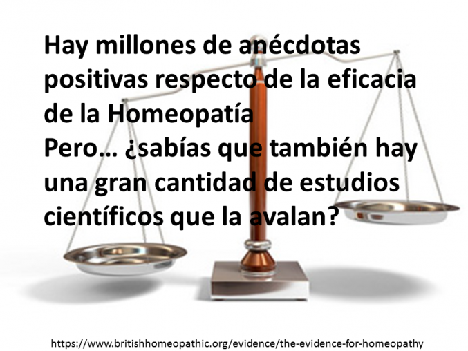 Homeopatía basada en evidencia