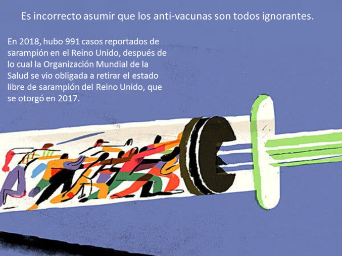 El factor social influye mas que la información en quienes deciden no vacunar a sus hijos.