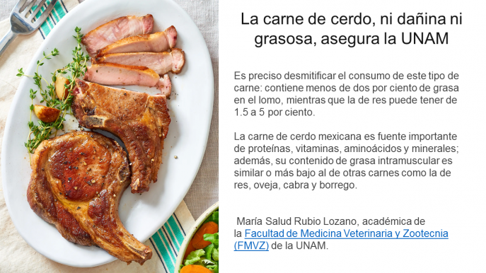 desmitificando a la carne de cerdo