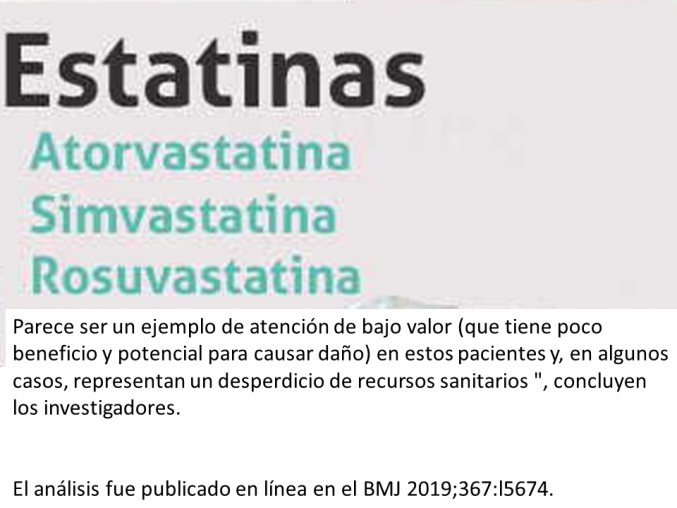 Tomar medicamentos para reducir el colesterol en quienes están sanos, no parece ser benéfico y por el contrario, arriesga a la persona a sufrir los efectos secundarios de dichos medicamentos.