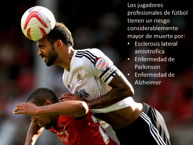 Los jugadores profesionales de fútbol tienen un riesgo considerablemente mayor de muerte por enfermedades neurodegenerativas.