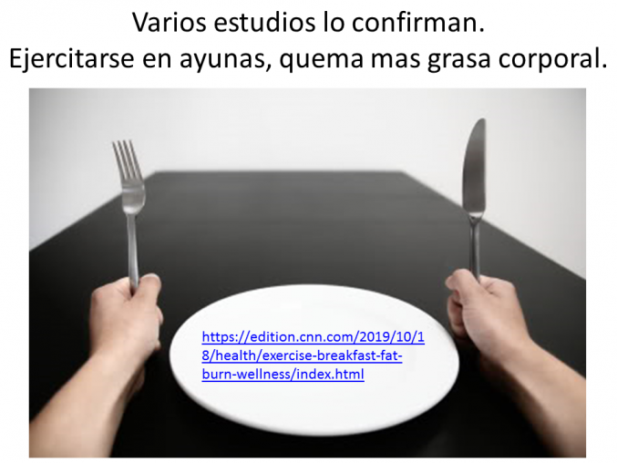 Ventaja del ejercicio en ayunas