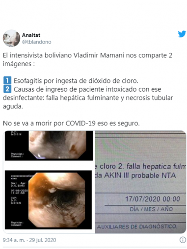 Dióxido de cloro: engaños y peligros del tratamiento para COVID-19 que nunca fue.